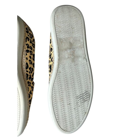 Trotters Accent Shoes Sneakers Leopard Leather Women's Size 9.5 Slip On - Picture 8 of 11
